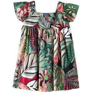 NANOS Girls Tropical Floral size 3 toddler Dress, luxury, designer og $175.00